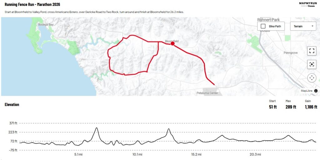 The Running Fence Run: A Run of Freedom- Celebrating Christo's 1976 "Running Fence” art project photo 2