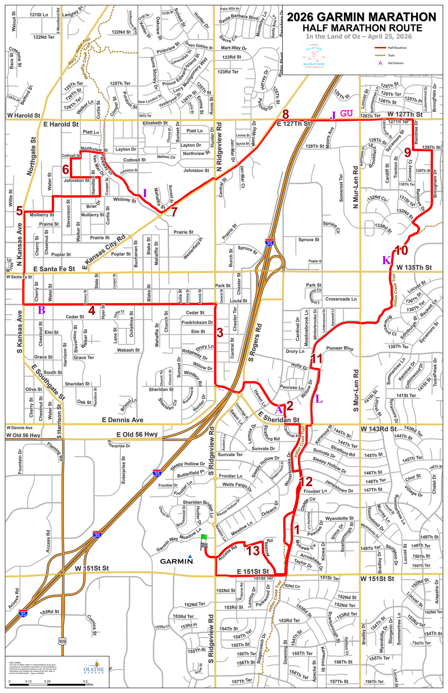 Garmin Olathe Marathon, Half Marathon and 10K in the land of Oz photo 9