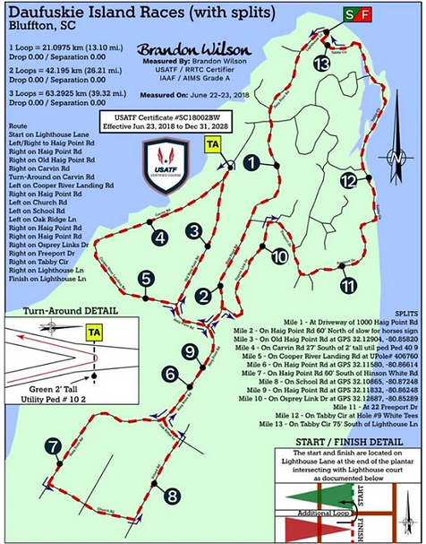 The Palmetto Running Company's Daufuskie Island Marathon and Half photo 1